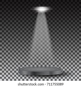 Spotlights scene light effects. Stage light spotlight vector. Vector illustration