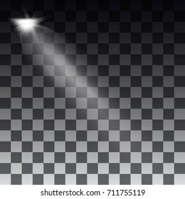 Spotlights scene light effects. Stage light spotlight vector. Vector illustration