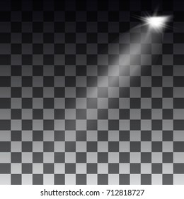 Spotlights scene light effects. Stage light spotlight vector. Vector illustration