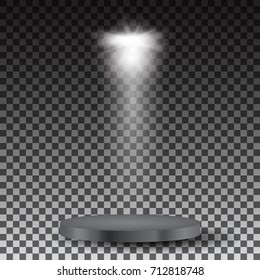 Spotlights scene light effects. Stage light spotlight vector. Vector illustration