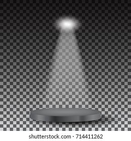 Spotlights scene light effects. Stage light spotlight vector. Vector illustration