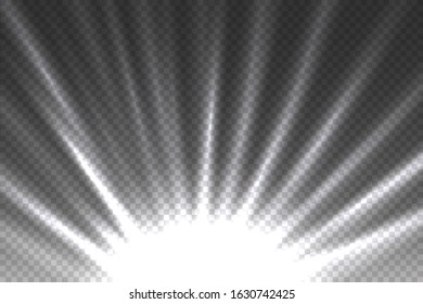 Spotlights scene light effects. Vector illustration