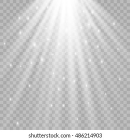 Spotlights scene light effects. Vector illustration