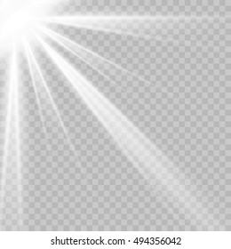 Spotlights scene light effects. Vector illustration