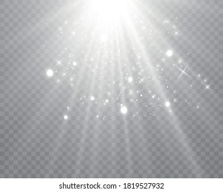 spotlights. Scene. Light effects.Vector illustration