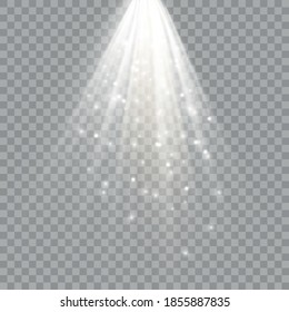 Spotlights. Scene. Light effects.Vector illustration