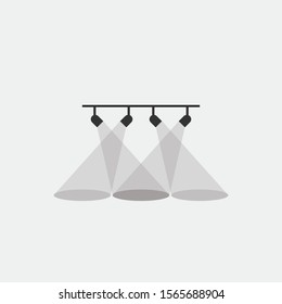 Spotlights Stage Vector Icon Lights Performance Stock Vector (Royalty ...