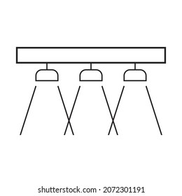 spotlights vector icon design template