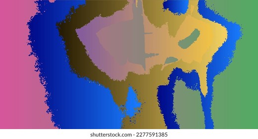 Spots of abstract form. Background from torn colored spots. Vector illustration