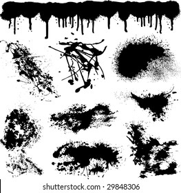 Spots black vector