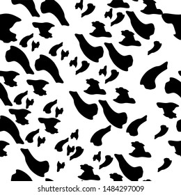 Spots Black White Cow Patterns Vector Stock Vector (Royalty Free ...