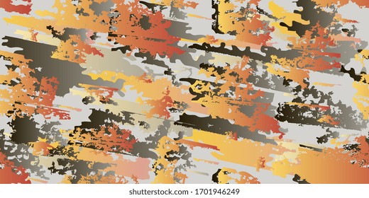 Spots and blots. Seamless ornament. Seamless background of abstract shapes. Vector illustration