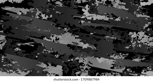 Spots and blots. Seamless ornament. Seamless background of abstract shapes. Vector illustration