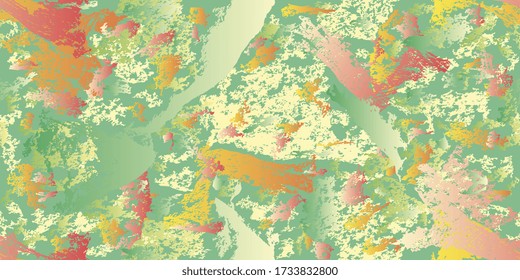 Dedos y manchas. Ornamento sin mangas. Fondo perfecto de formas abstractas. Ilustración del vector