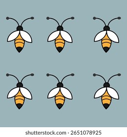 Les taches sont claires.Beetle Motif de tissu