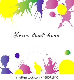 Spots colorful image for exercise book seamless
