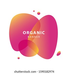 Spots with dynamic bright colors. Design template for logo, flyer or presentation. Modern style vector illustration