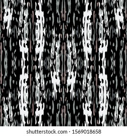 Spots, Ikat. Tie Dye, Batik. Seamless Pattern.  Geometric Surface. Hand Drawn Painted.  Black Gray Traditional Tribal Modern Wallpaper  Geometrical Watercolor Tie dye Ornament.