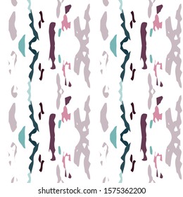 Spots, Ikat. Tie Dye, Batik. Seamless Pattern.  Geometric Surface. Hand Drawn Painted.  Red Maroon Ancient Summer Ethnic Embroidery.  Graphic Woven Shibori Texture.