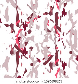 Spots, Ikat. Tie Dye, Batik. Ornament. Watercolor Surface. Endless Repeat Painting.  Red Maroon Summer Folklore Native Woven.  Graphic Watercolor Shibori Art.