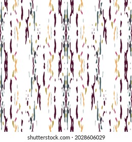 Lugares, Ikat. Cielo, Batik. Ornamento. Superficie acuarela. Repetir Pintura Interminable.  Marrón Ochre Geo Verano Tela moderna.  Patrón de tinte natural de empate.
