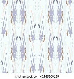 Lugares, Ikat. Cielo, Batik. Patrón sin inconvenientes. Superficie geométrica. Mano Dibujada Pintada. Diseño de tejido de Shibori Tribal. Viejo Folclore Gris Amarillo Textil. Patrón de tinte de tejas trenzadas con geometría tradicional.