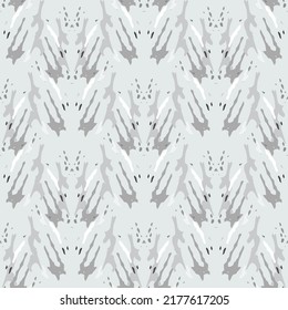 Spots, Ikat. Tie Dye, Batik. Seamless Pattern. Geometric Surface. Hand Drawn Painted. Tribal Shibori Fabric Design. Gray Yellow Folk Old Folklore Textile. Traditional Geometry Woven Tie dye Pattern.