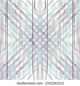 Lugares, Ikat. Cielo, Batik. Patrón sin inconvenientes. Superficie geométrica. Mano Dibujada Pintada. Diseño de tejido de Shibori Tribal. Viejo Folclore Gris Amarillo Textil. Patrón de tinte de tejas trenzadas con geometría tradicional.