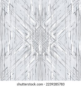 Lugares, Ikat. Cielo, Batik. Patrón sin inconvenientes. Superficie geométrica. Mano Dibujada Pintada. Diseño de tejido de Shibori Tribal. Viejo Folclore Gris Amarillo Textil. Patrón de tinte de tejas trenzadas con geometría tradicional.