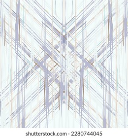 Spots, Ikat. Tie Dye, Batik. Nahtloses Muster. Geometrische Oberfläche. Handgezeichnet gestrichen. Tribal Shibori Fabric Design. Graugelbe Folklore Textil. Traditionelle Geometry Woven Tie Farbmuster.