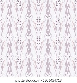 Spots, Ikat. Tie Dye, Batik. Nahtloses Muster. Geometrische Oberfläche. Handgezeichnet gestrichen. Tribal Shibori Fabric Design. Graugelbe Folklore Textil. Traditionelle Geometry Woven Tie Farbmuster.