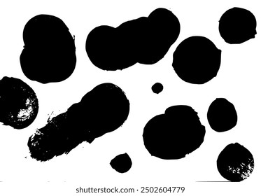 Ilustración de manchas. Gráficos de Vector en color negro