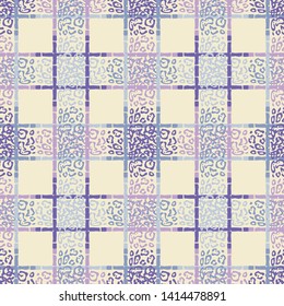 The Spots Of A Leopard. Ethnic boho seamless pattern. Lace. Embroidery on fabric. Patchwork texture. Weaving. Traditional ornament. Tribal pattern. Folk motif. Can be used for textile, wrapping, web.