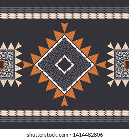 The Spots Of A Leopard. Ethnic boho seamless pattern. Lace. Embroidery on fabric. Patchwork texture. Weaving. Traditional ornament. Tribal pattern. Folk motif. Can be used for textile, wrapping, web.