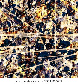 Spots and lines. Dark and light seamless texture. Abstract vector background for web page, banners backdrop, fabric, home decor, wrapping