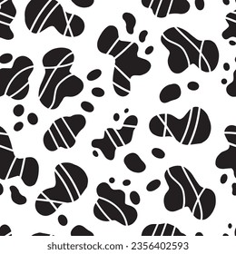 Spots pattern on a white background. This pattern is designed for various types of textiles, for prints on paper, as well as for prints on packaging.
