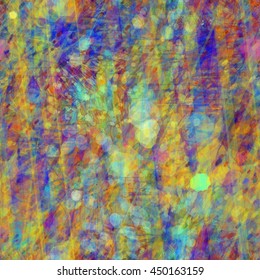 Spots, stripes, streaks. Random distribution. Colorful abstract background. Vector, easy to edit