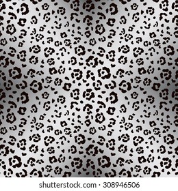 Spots texture. Leo skin. Vector background. Black and white.
