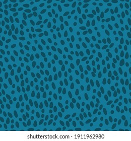 spots vector seamless pattern. blue background with spots. Wrapping paper design.