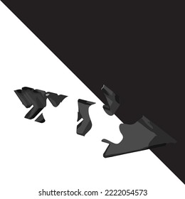 Símbolo 3d con fondo transparente