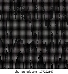 Spotted abstract background halftone effect. Black and gray polka vector background mosaic 