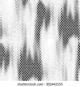 Spotted abstract background halftone effect. Seamless vector illustration