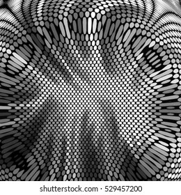 Spotted abstract background halftone effect. Vector illustration