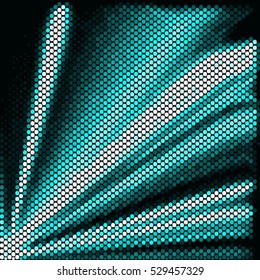 Spotted abstract background halftone effect. Colorful blue ray vector illustration