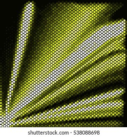 Spotted abstract background halftone effect. Colorful ray yellow vector illustration