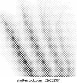 Spotted abstract background halftone wave effect. Vector illustration