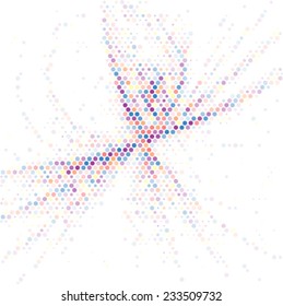 Spotted abstract colorful background halftone effect. 