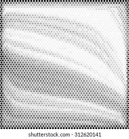 Spotted abstract frame background halftone effect. Vector illustration
