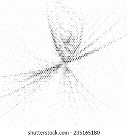 Spotted abstract monochrome background halftone effect