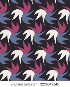 Spotted abstract seamless pattern. Art forms are grouped and arranged in a specific order. Vector image for print, textile, packaging, interior design and your other projects.